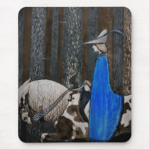 Prince and Tomte (Gnome) in the Forest Mouse Pad