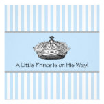 Prince Baby Boy Shower Custom Invites