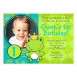 Prince Birthday de grenouille Faire-parts