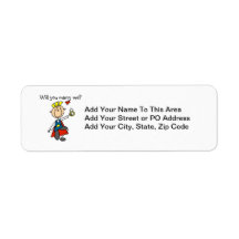 Prince charme vous m'épouserez étiquettes d’adresse retour