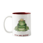 Prince Charming Frog, Kiss me quick! mugs