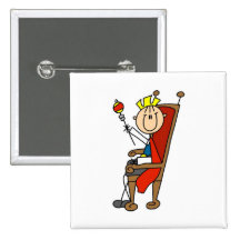 Prince Charming on Throne Tshirts and Gifts Buttons