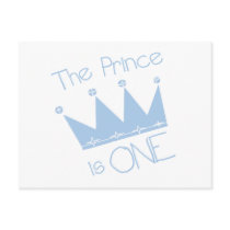 Prince Crown 1st Birthday Tshirts and gifts Postcards