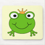 Prince de grenouille. Grenouille de sourire avec u Tapis De Souris