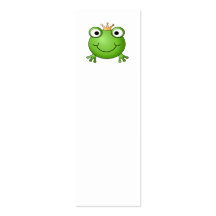 Prince de grenouille. Grenouille heureuse Cartes De Visite Personnelles