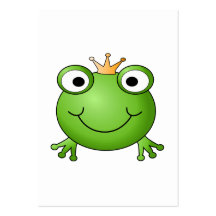 Prince de grenouille. Grenouille heureuse Cartes De Visite Personnelles