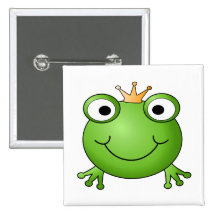 Prince de grenouille. Grenouille heureuse Pin's