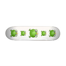 Prince de grenouille. Grenouille heureuse Planches À Roulettes Customisées