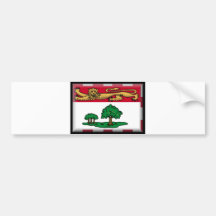 Prince Edward Island Flag Bumper Stickers