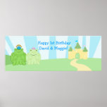 Prince et princesse Banner Customized affiches