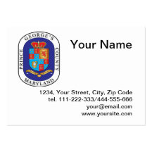 Prince George's County seal Business Card Template