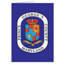 Prince George's County seal Greeting Cards