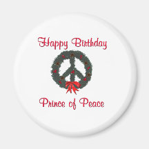 Prince of Peace Wreath Refrigerator Magnet