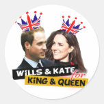 Prince William et autocollants d'amusement de Kate