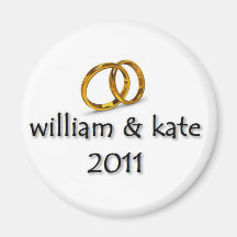 Prince William & Kate's Wedding 2011 Fridge Magnet