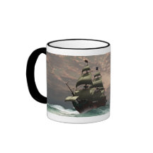 Prince William Ship Cup Coffee Mugs