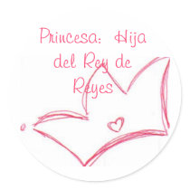 Princesa:  Hija del Rey de Reyes Sticker