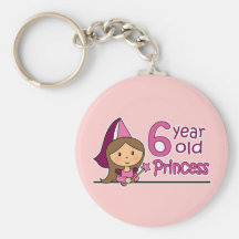 Princess Age 6 Key Chains