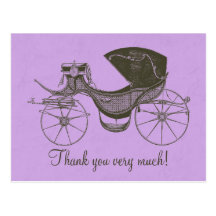 Princess Baby Shower Thank You Post Cards