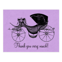 Princess Baby Shower Thank You Post Cards
