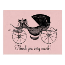Princess Baby Shower Thank You Postcards