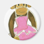 princess ballerina monkey fridge magnet