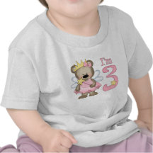 Princess Bear 3rd Birthday Tshirts