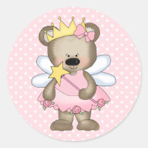 Princess Bear Stickers