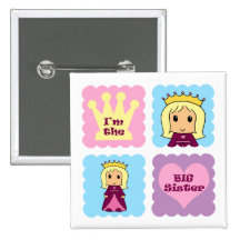 Princess Big Sister Buttons