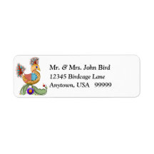 Princess Birdie Return Address Label