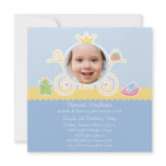 Princess birthday party carriage photo invitation