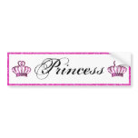 "Princess" bumper sticker bumper stickers