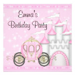 Princess Carriage Castle Girls Princess Birthday Invites