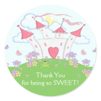 Princess Castle Thank You Sticker