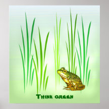 Princess Charming Think green Print