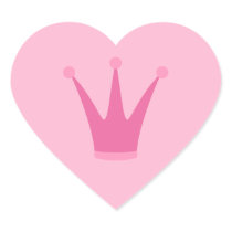 Princess crown envelope or favour seal stickers