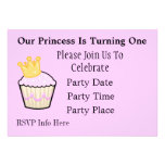 Princess Cupcake Birthday Invitation