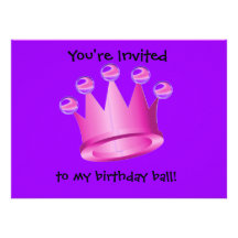 Princess Custom Announcements