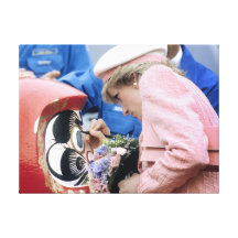 Princess Diana Austria 1991 Stretched Canvas Print