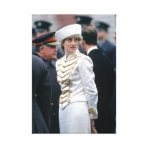 Princess Diana Gatwick 1987 Stretched Canvas Prints