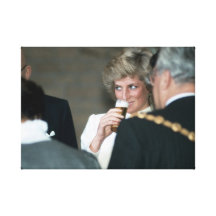 Princess Diana Germany 1987 Gallery Wrap Canvas