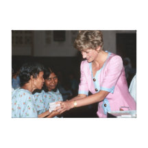 Princess Diana India 1992 Canvas Print