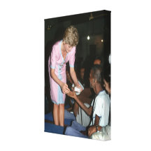 Princess Diana India 1992 Canvas Print