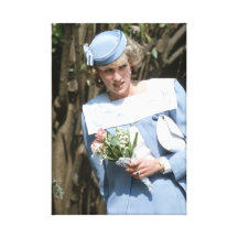 Princess Diana Sardinia 1985 Canvas Print