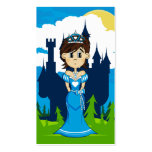 Princess & Enchanted Castle Bookmark Business Card Template