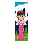 Princess & Enchanted Castle Bookmark Business Card Template
