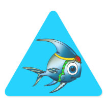 Princess Fish Triangle Sticker