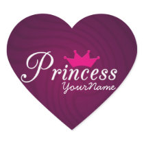 Princess Heart Stickers