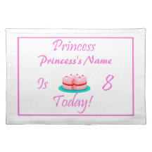 Princess is 8 Today Place Mat