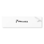 Princess Item Bumper Stickers